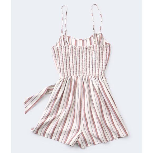 Aeropostale Large Striped Wrap Romper - Picture 3 of 6